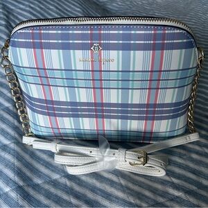 Nanette Lepore Plaid Crossbody Bag with Gold Chain